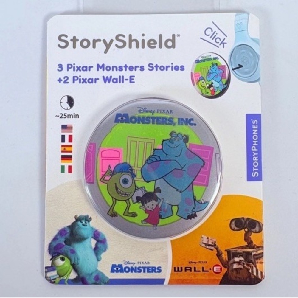 STORYPHONES StoryShield Screen-Free Audio Storytelling Disks Monsters & Wall-E